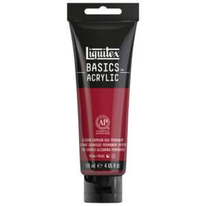 Basics Acrylic 118ml Tube, Alizarin Crimson Hue