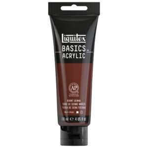 Basics Acrylic 118ml Tube, Burnt Sienna