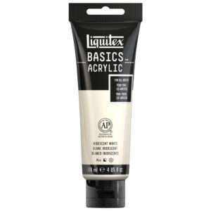 Basics Acrylic 118ml Tube, Iridescent White