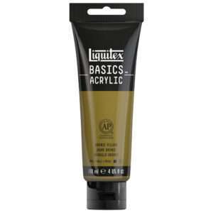 Basics Acrylic 118ml Tube, Bronze Yellow