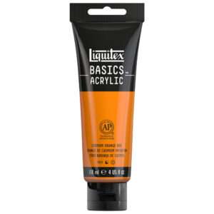 Basics Acrylic 118ml Tube, Cadmium Orange Hue