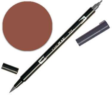 Dual Brush Pen, 879 Brown