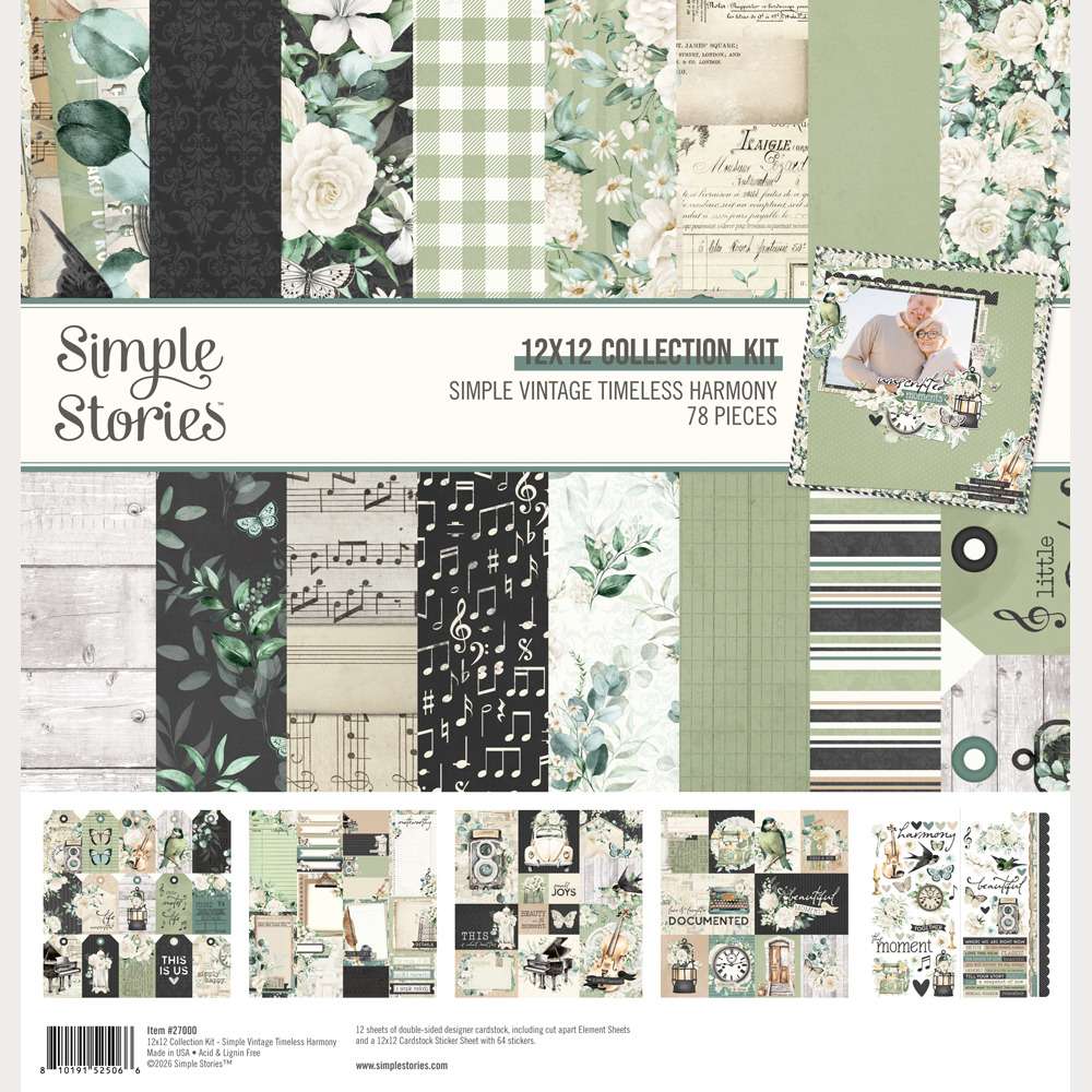 12X12 Collection Kit, Simple Vintage Timeless Harmony
