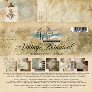 8X8 Paper Collection, Vintage Botanical