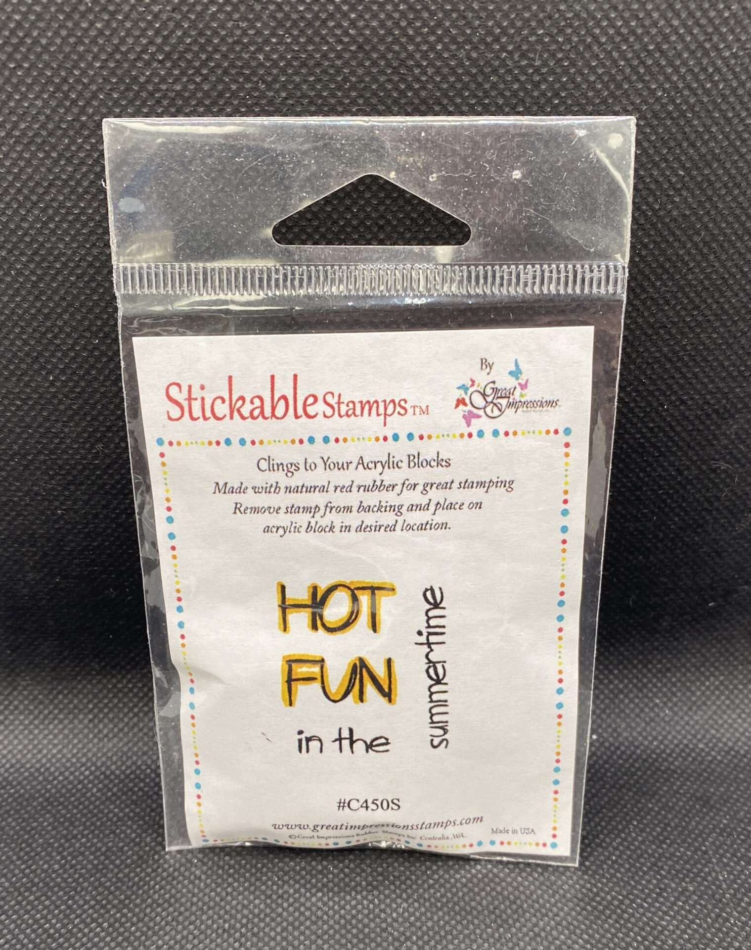 Hot Fun Cling Stamp