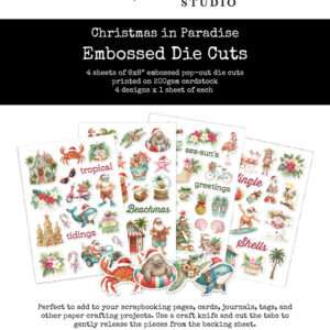 Embossed Die Cuts, Christmas in Paradise