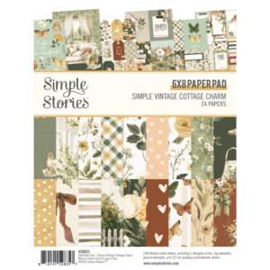 6X8 Paper Pad, Simple Vintage Cottage Charm