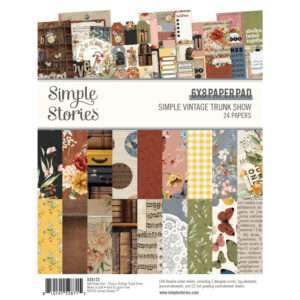 6X8 Paper Pad, Simple Vintage Trunk Show