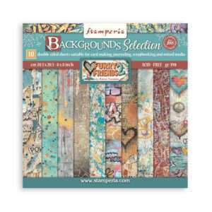8X8 Backgrounds Paper Pad, Furry Friends 2