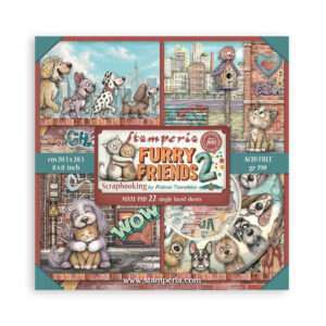 8X8 Maxi Paper Pad, Furry Friends 2