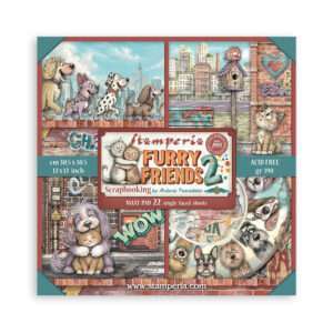 12X12 Maxi Paper Pad, Furry Friends 2