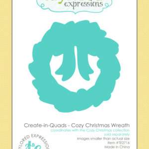 Die, Create-in-Quads - Cozy Christmas Wreath
