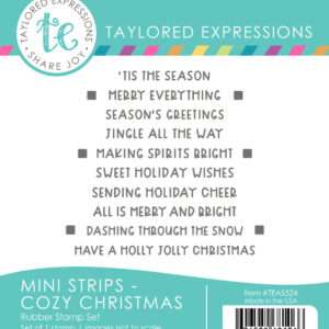 Cling Stamp, Mini Strips - Cozy Christmas
